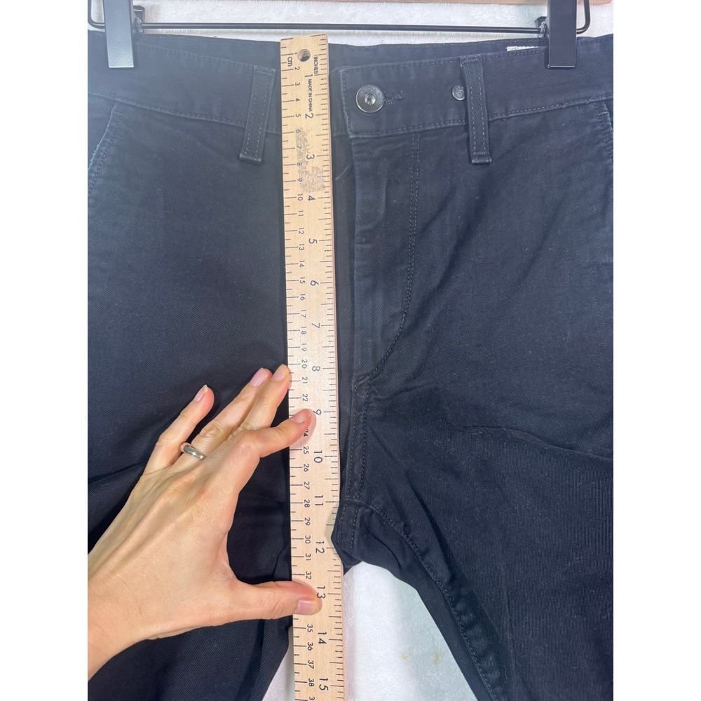 rag & bone Standard Issue Black Slim Fit Chino Pants Women Size 31 Made in USA - Picture 5 of 13